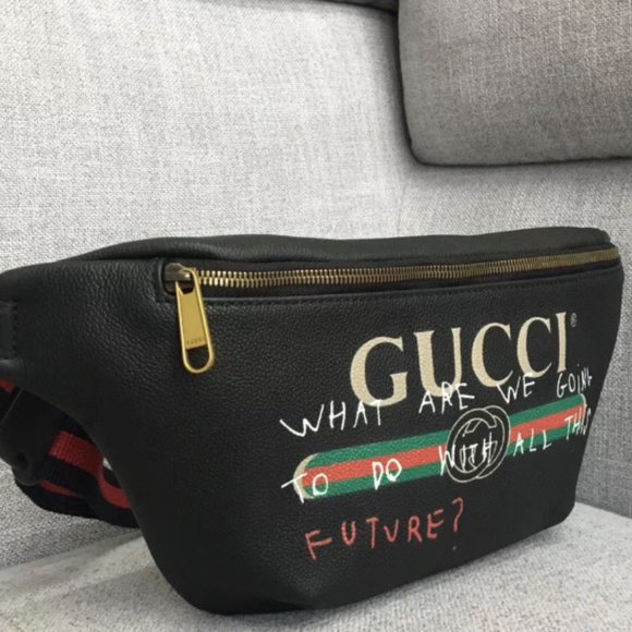 Men's and women's universal graffiti Waist Bag Messenger Bag